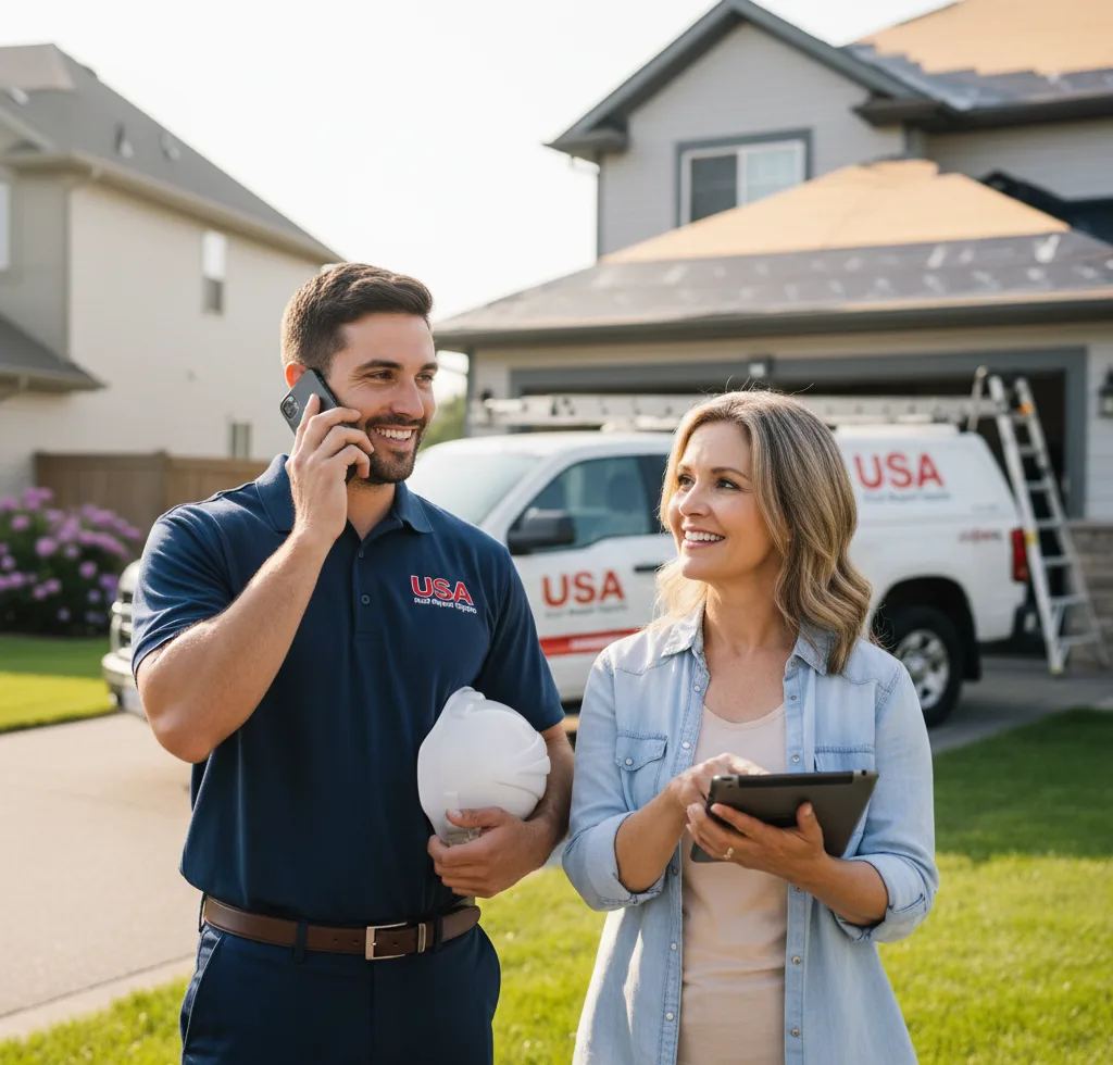 USA Roof Repair Experts customer support in Verplanck